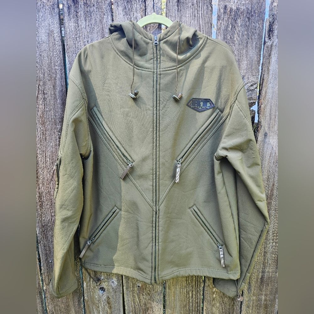 BATTLE TESTED (BT) Men's Olive Green Jacket MEDIUM